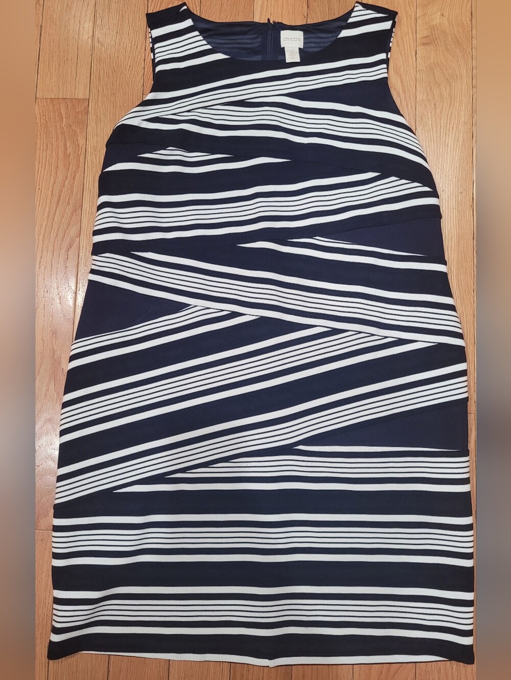 Chico's | Navy and White Bandage Style Dress | 3